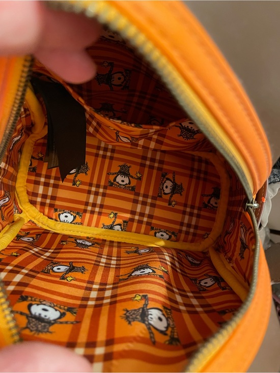 ?PRICE FIRM?NWOT Loungefly Peanuts Snoopy
Scarecrow Costume Backpack+wallet SET main image 4